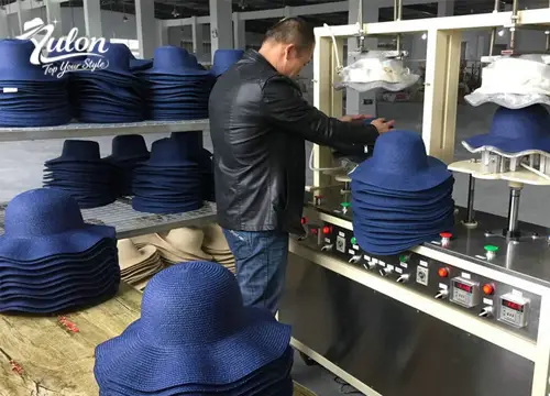 Yulon Apparel Straw Hat Pressing Workshop Corner